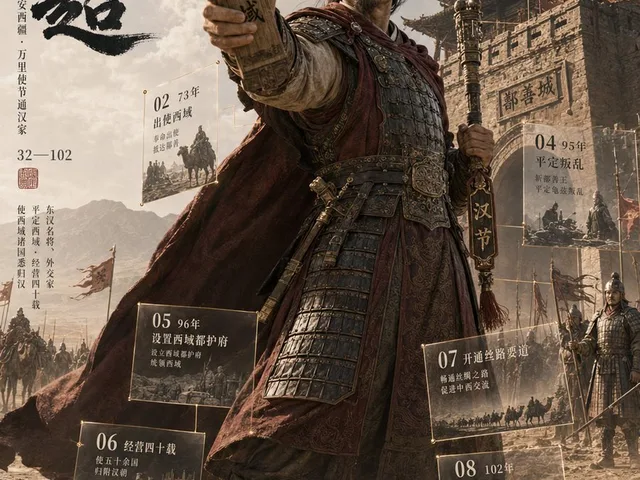 3D Chinese Historical Figure Archive Poster preview image 1