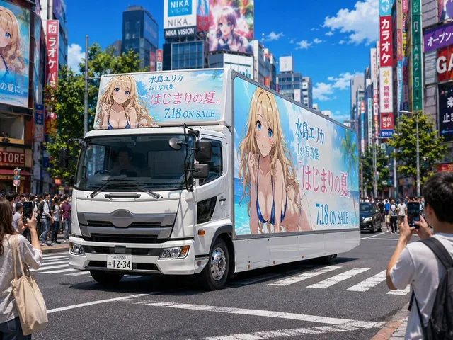 Anime Idol Ad Truck in Japan preview image 1