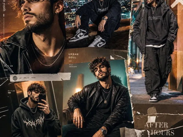 Premium Gen-Z Streetwear Fashion Collage preview image 1