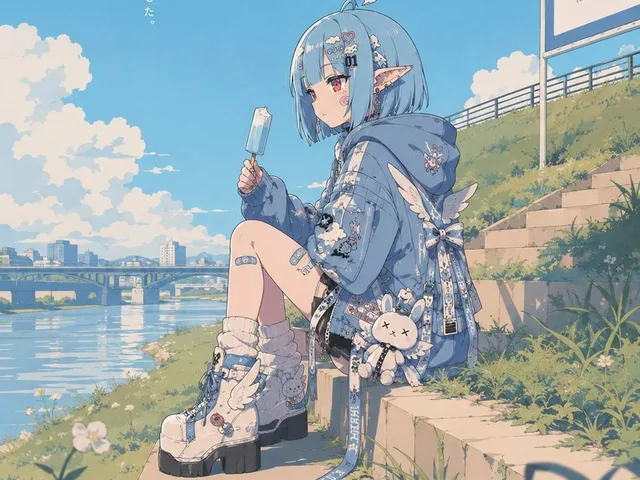 Retro Pop Riverbank Key Visual preview image 1