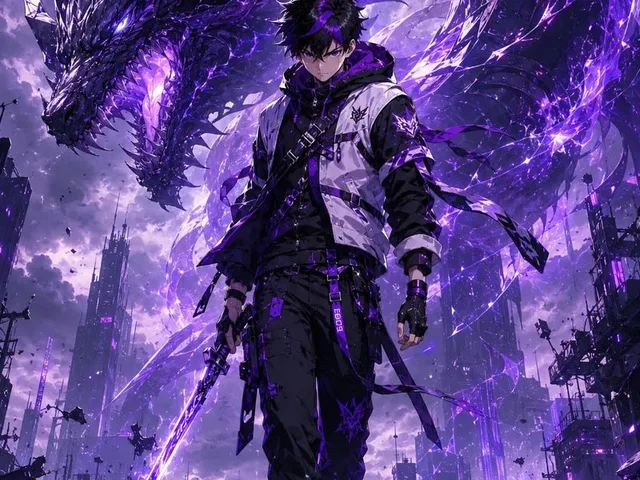 Epic Anime Worldview with Guardian Beast preview image 1
