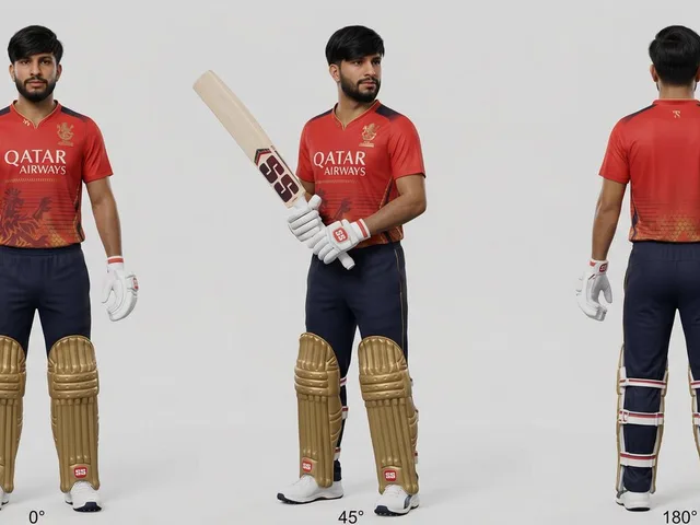Cricket Player Three-Angle Character Sheet preview image 1