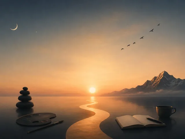 Surreal Sunset Creative Workspace preview image 1