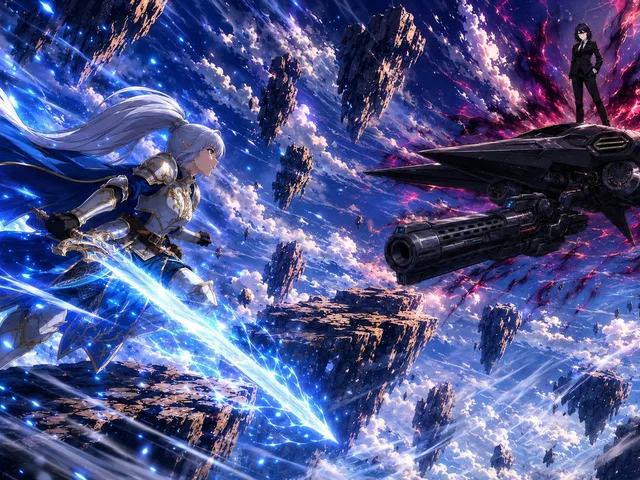 Anime Sky Battle Illustration preview image 1