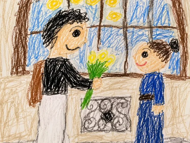 Toddler Crayon Drawing Transformation preview image 1