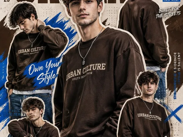 Urban Streetwear Collage Poster System preview image 1