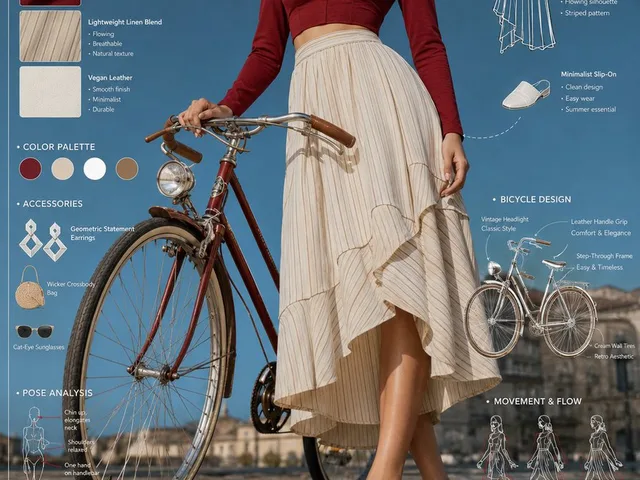 Vintage Bicycle Fashion Blueprint Sheet preview image 1