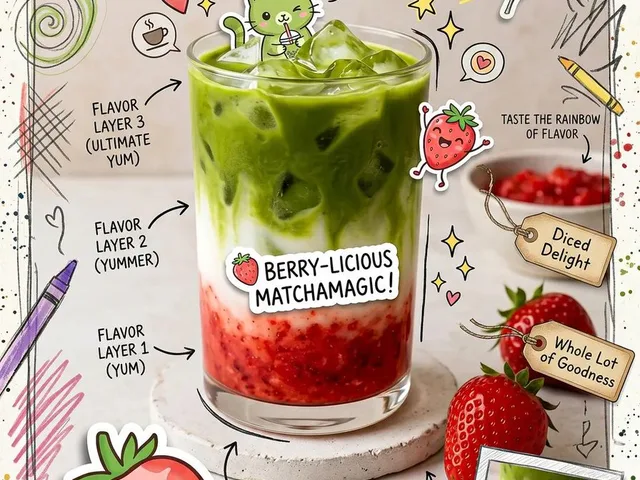 Kawaii Cafe Food Scrapbook Poster preview image 1