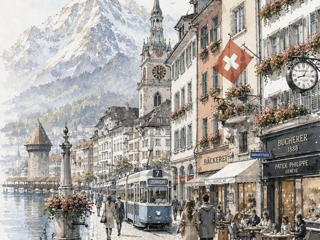 Vintage Watercolor Travel Posters preview image 1