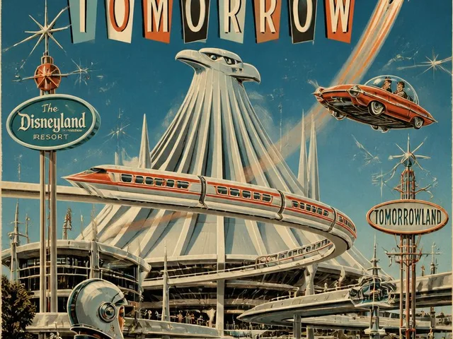Tomorrowland Retro Streetwear Illustration preview image 1