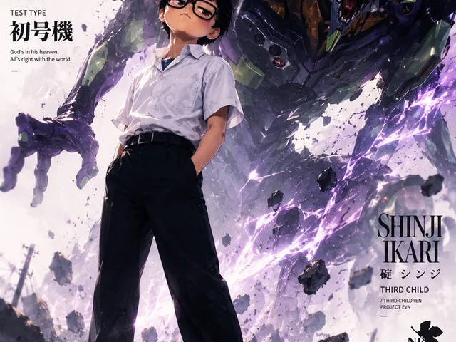 Evangelion Anime Magazine Cover preview image 1