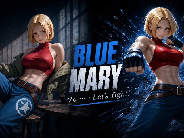 Blue Mary Fighting Game Poster preview image 1