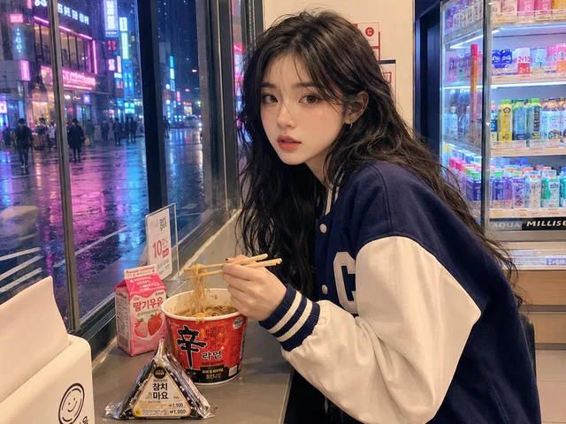 Korean Girl Convenience Store Photography preview image 1