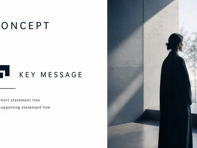 Minimal Luxury Brand Concept Slide preview image 1
