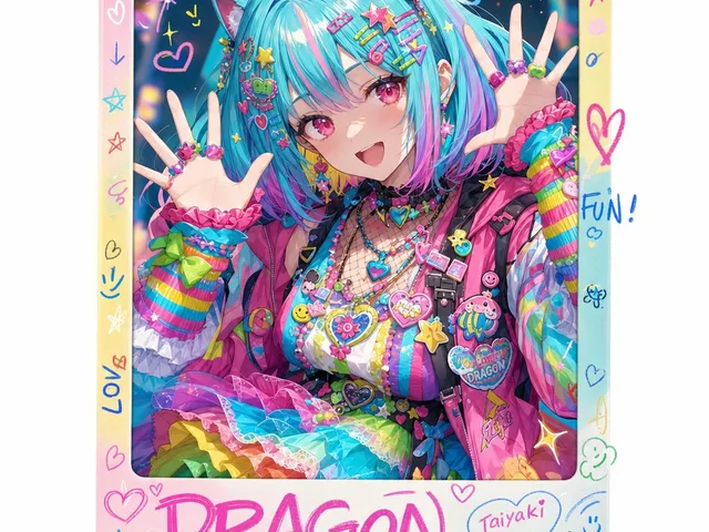 Rainbow Decora Anime Photo Card preview image 1