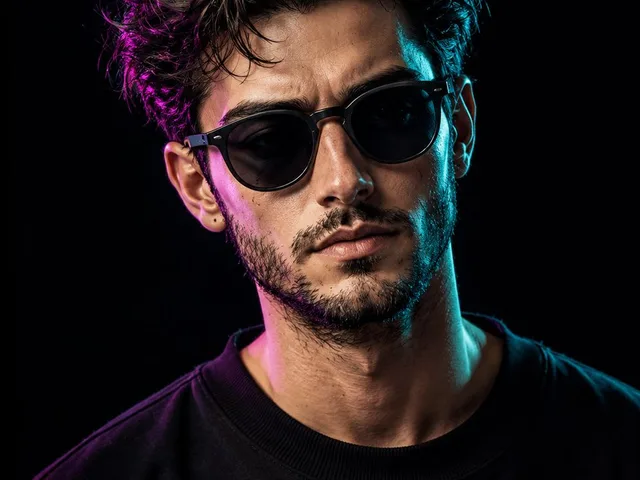 Cinematic Dual-Tone Studio Portrait preview image 1
