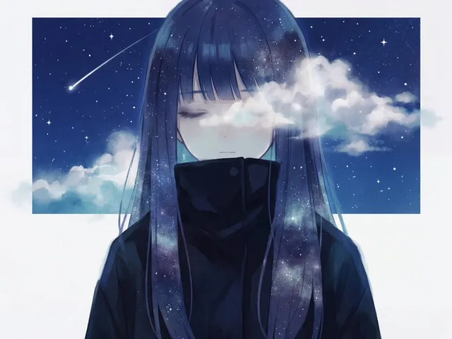 Minimalist Melancholic Cosmic Anime preview image 1