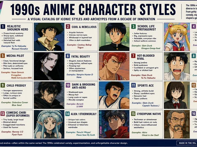 Anime Style Infographic Catalog preview image 1