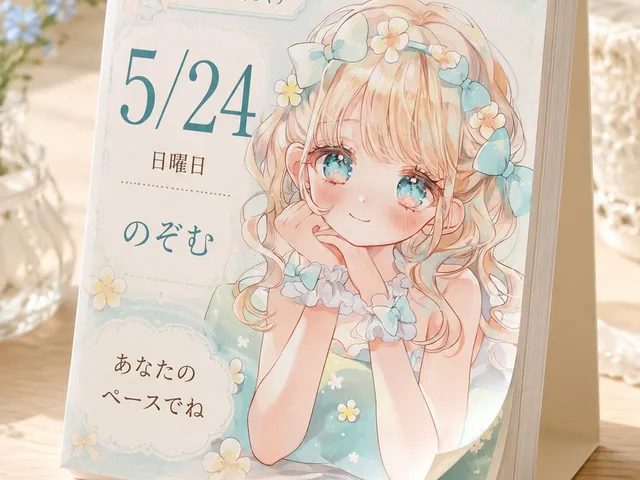 Cute Daily Anime Desk Calendar preview image 1