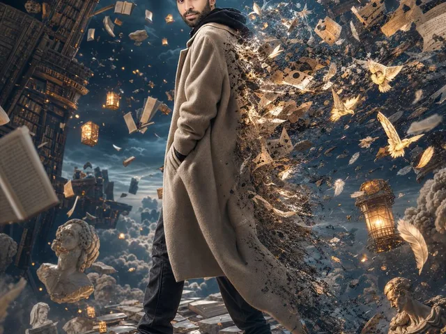 Surreal Floating Library Walker preview image 1