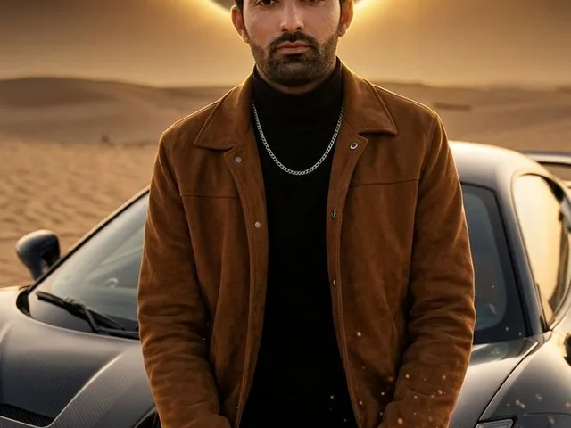 Desert Eclipse Sports Car Portrait preview image 1
