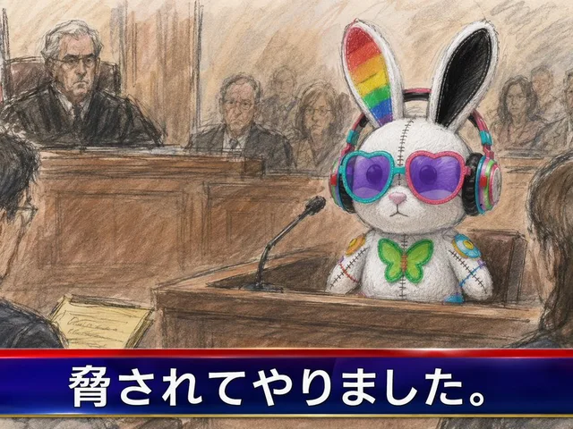 Courtroom Sketch Rabbit Witness preview image 1