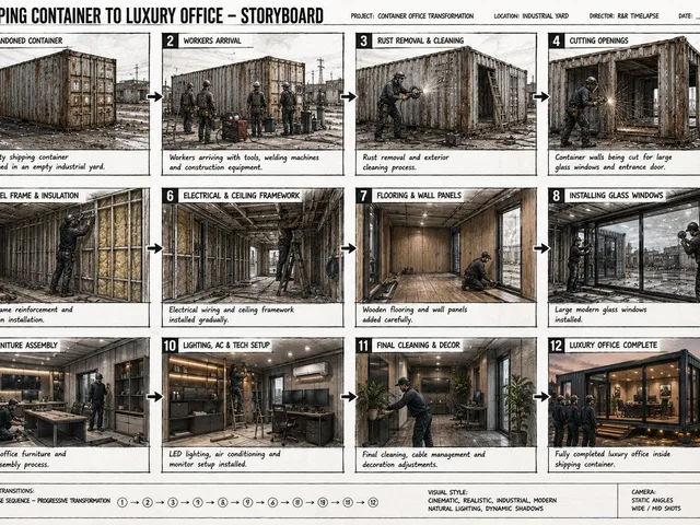 Shipping Container Transformation Storyboard preview image 1