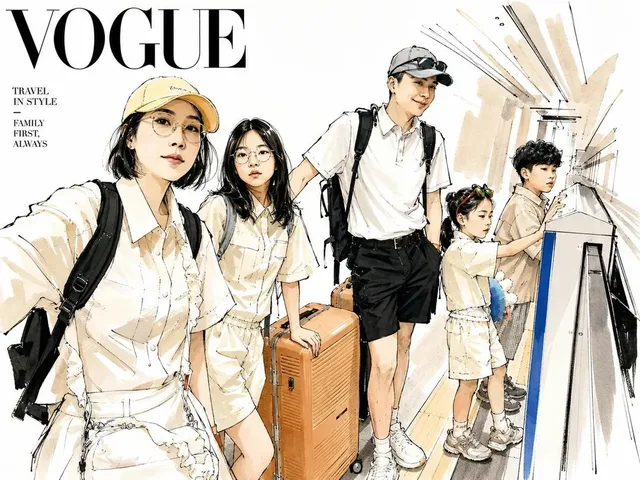Vogue Style Watercolor Travel Illustration preview image 1