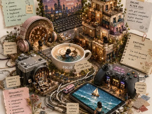Gen Z Poetic Miniature Collage preview image 1