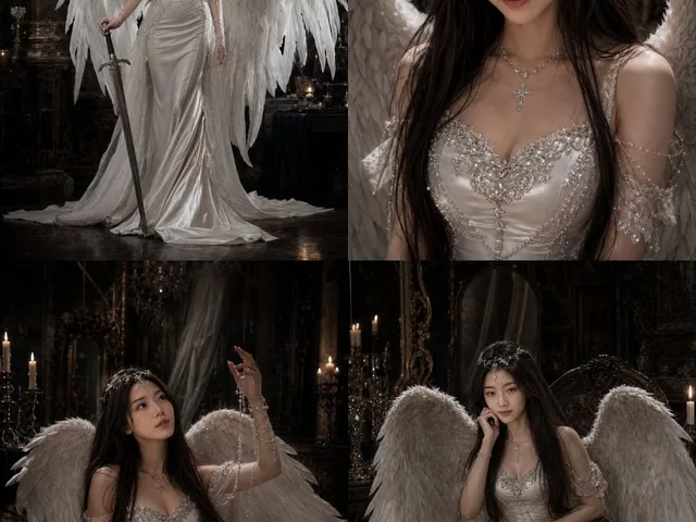 Gothic Angel Studio Portrait preview image 1