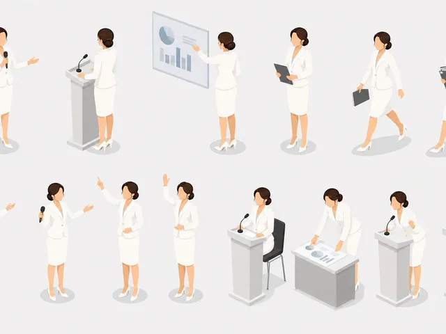 Isometric Presenter Pose Sheet preview image 1