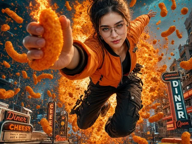 Cheesy Chaos Snack Ad preview image 1