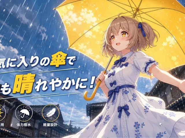 Anime Yellow Umbrella Ad Poster preview image 1