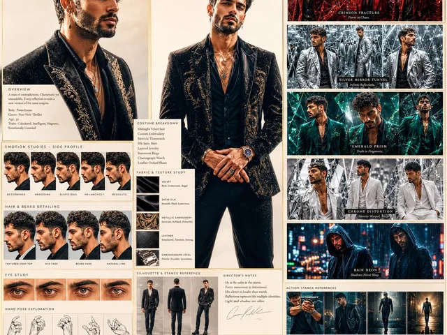 Neo-Noir Character Exploration Sheet preview image 1