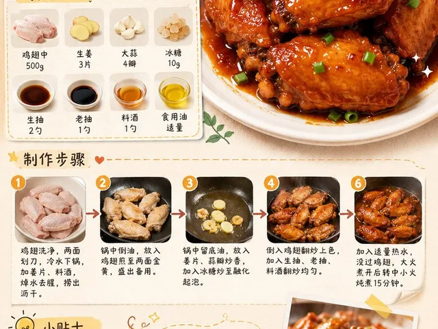 Gourmet Recipe Visual Note Poster preview image 1