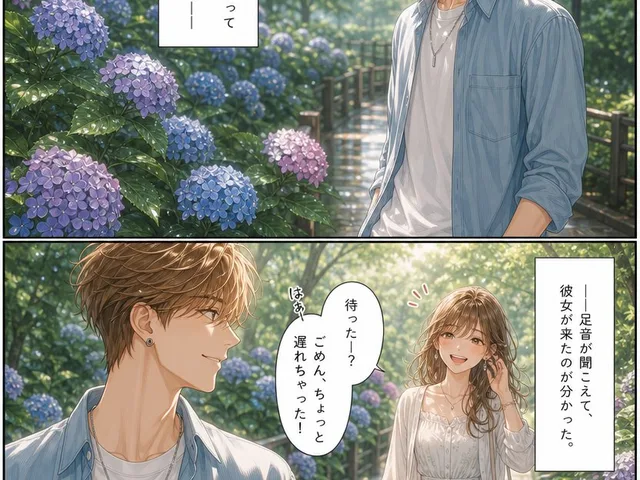 Rainy Hydrangea Romance Manga preview image 1