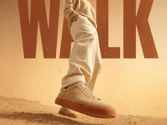 Warm Editorial Sneaker Poster preview image 1