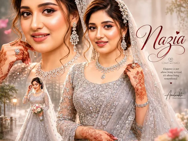 Ultra-realistic Indian Bridal Portrait Collage preview image 1