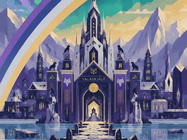 Asgard Mythical Travel Poster preview image 1
