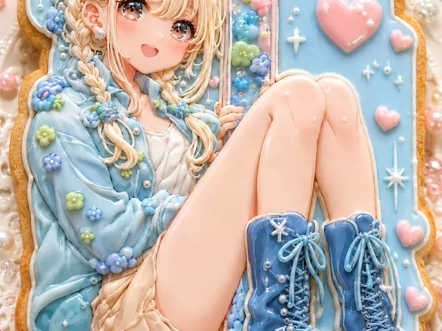 Kawaii Anime Icing Cookie preview image 1