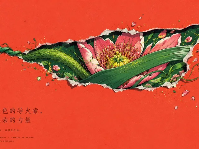 Paper Tear Flat Illustration Poster preview image 1