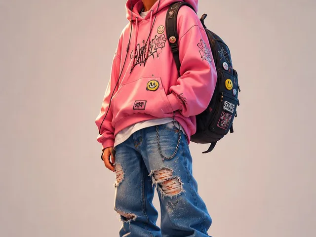 Anonymous Pink Hoodie Skater preview image 1
