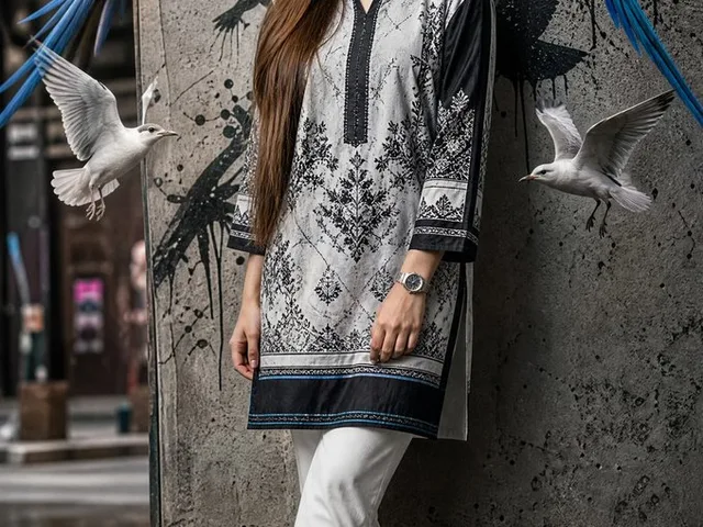 Pakistani Street Fashion with Birds preview image 1