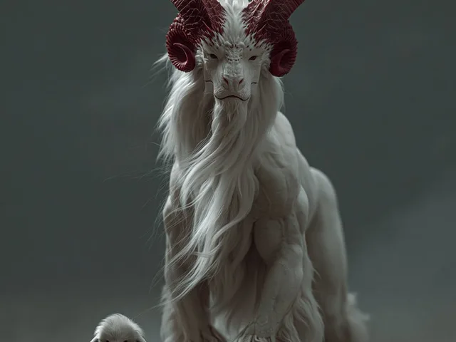 White Horned Fantasy Guardian preview image 1