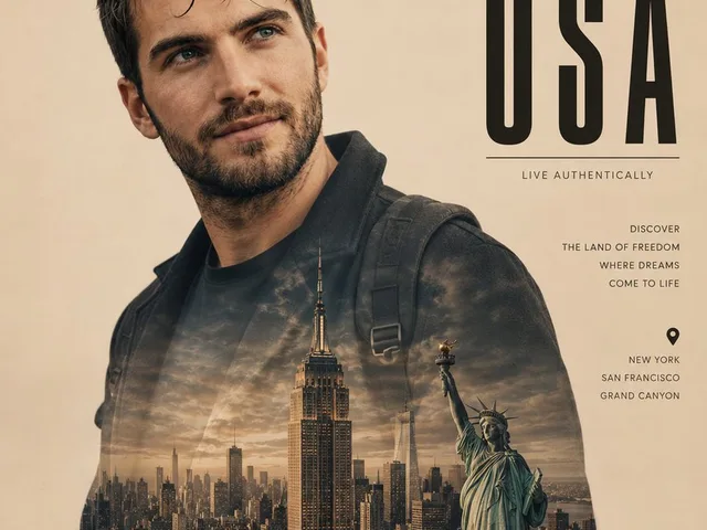 Cinematic Double Exposure Travel Poster preview image 1