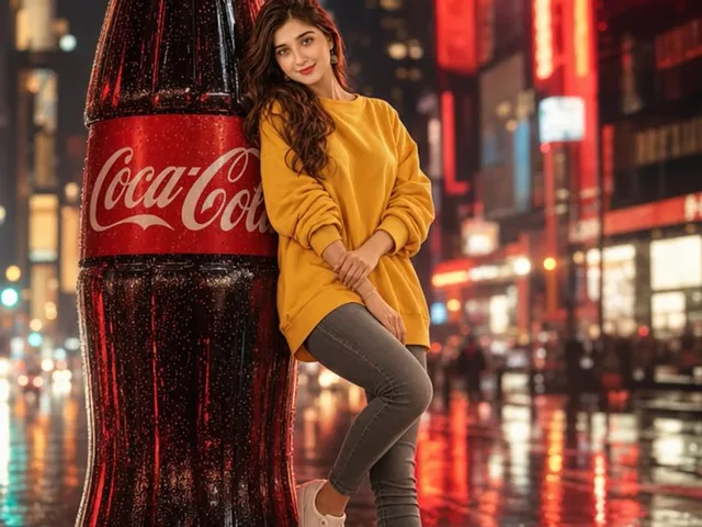 Cinematic Neon City Beverage Advertisement preview image 1