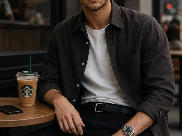 Urban Cafe Luxury Fashion Portrait preview image 1