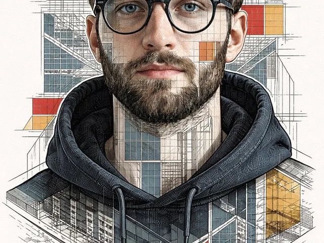 Architectural Blueprint Face Portrait preview image 1