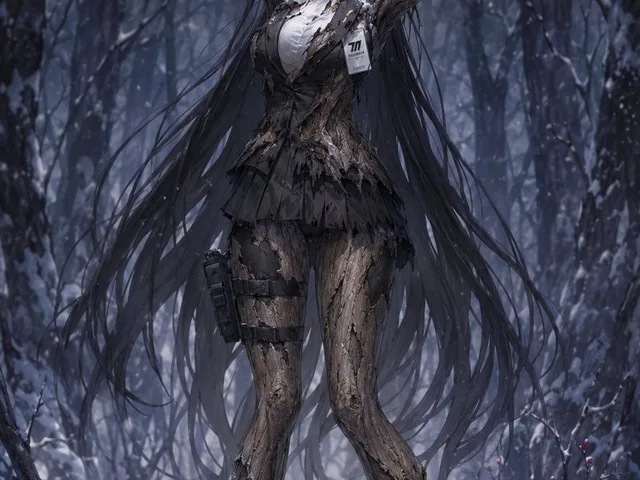 Snow Forest Tree Girl preview image 1
