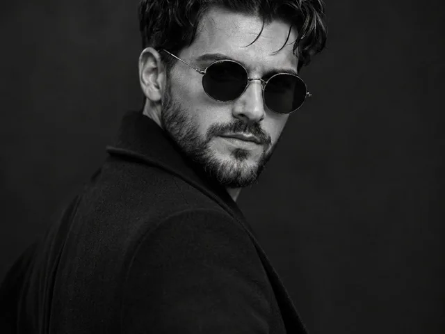 Monochrome Noir Fashion Portrait preview image 1